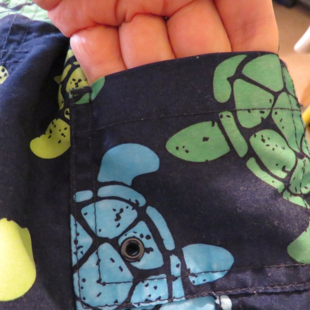 Baby Turtle Carter's Swim Trunks Shorts 6mo 100% polyester - Picture 3 of 6